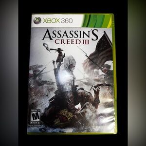 Assassin's Creed III (Microsoft Xbox 360, 2012) In Case W/manual